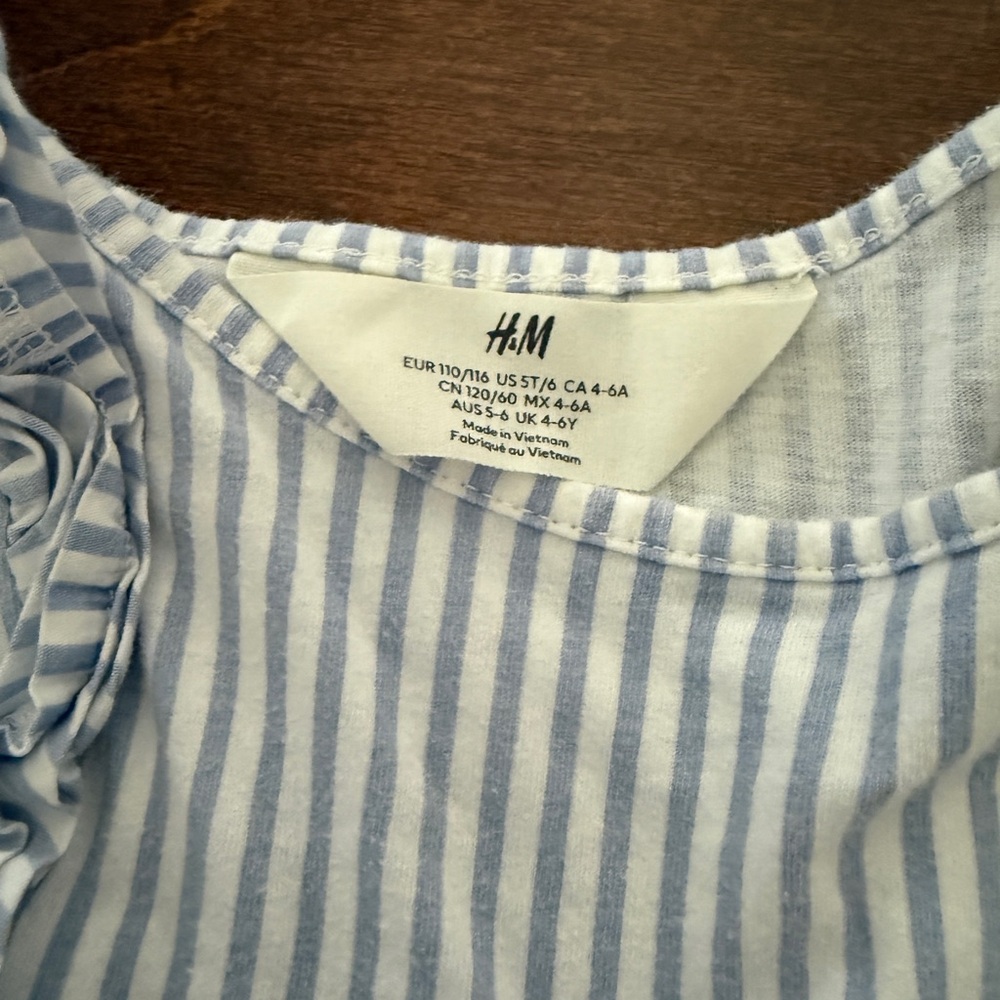 H&M Blue and White Ruffled Sundress - Picture 2 of 3